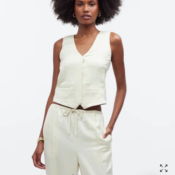 Madewell Button-Front Vest Top NWT - Picture 2 of 5
